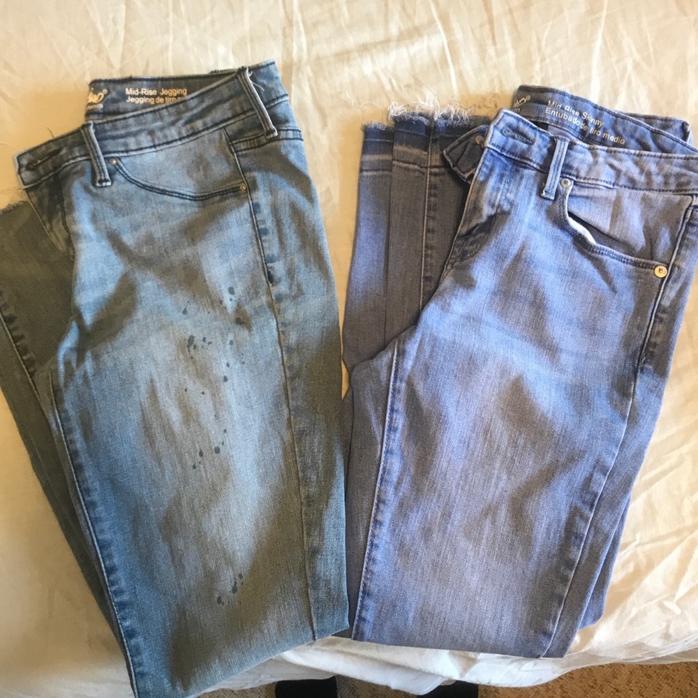 Two Pairs of Mossimo from Target Jeans